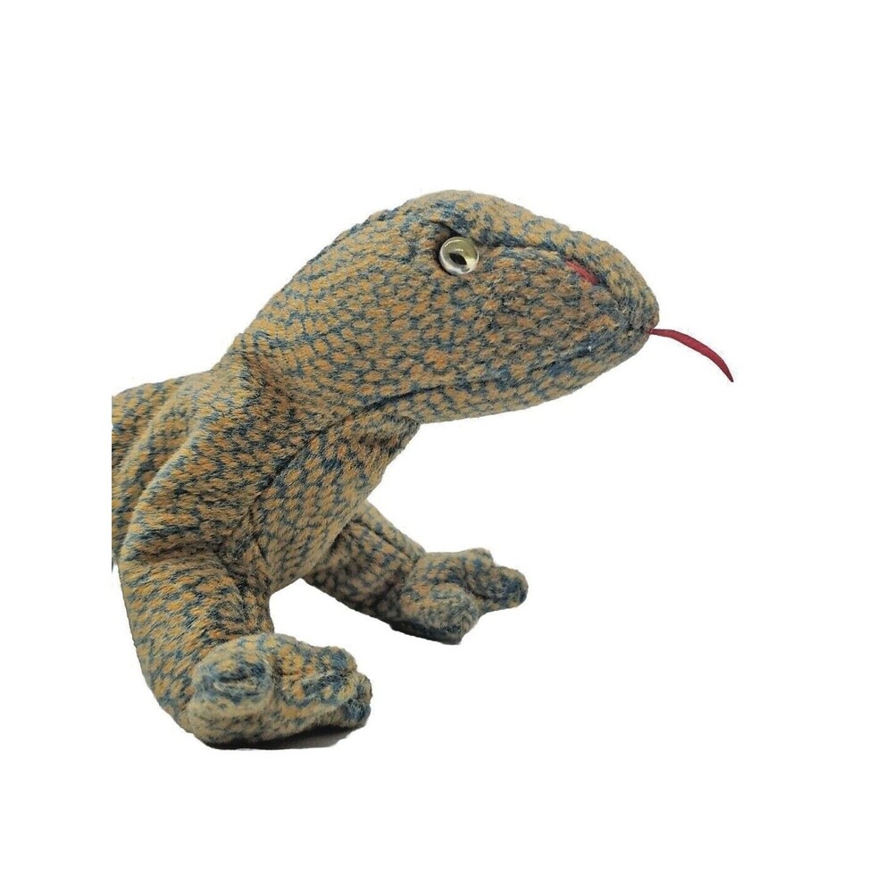 Ty Beanie Lizard Scaly Green Plush Appx 10" No Tag Stuffed Wildlife Animal